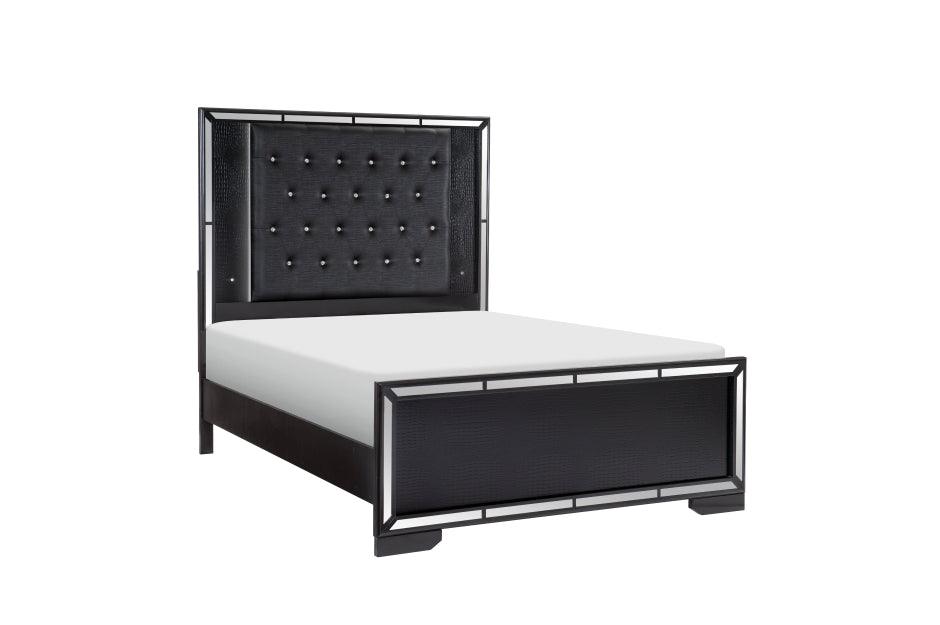 Aveline 5 Piece Eastern King Bedroom Set In Black 1428Bkk-1Ek*5 | Homelegance