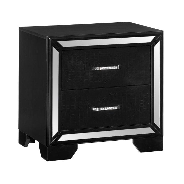 Aveline 3 Piece Queen Bedroom Set In Black 1428Bk-1*3 | Homelegance