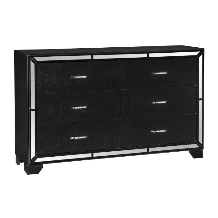 Aveline 5 Piece Queen Bedroom Set In Black 1428Bk-1*5 | Homelegance