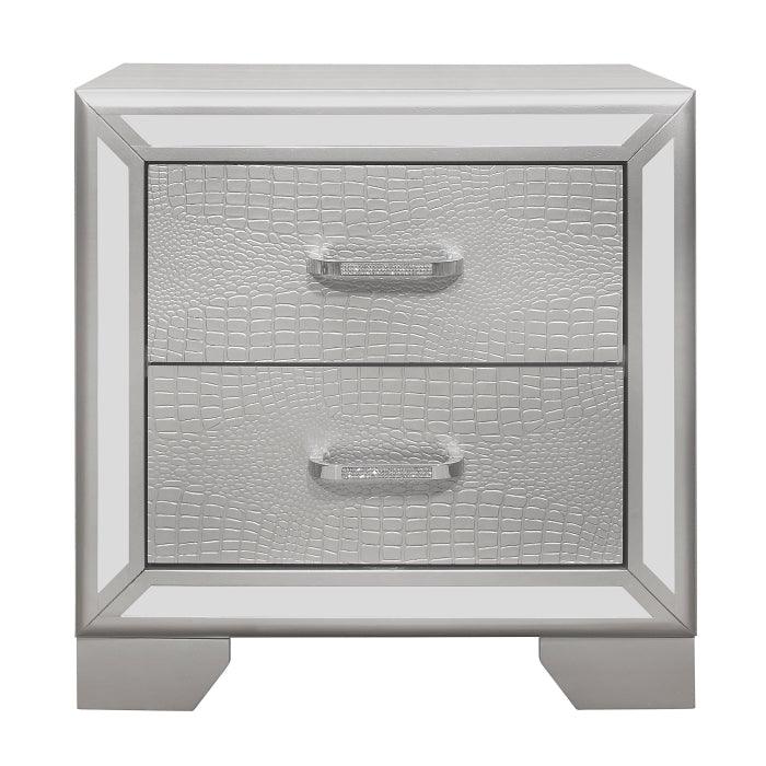 Aveline Night Stand In Silver 1428Sv-4 | Homelegance