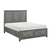 1450-1* (3) Queen Platform Bed with Footboard Storage - 1450-1*