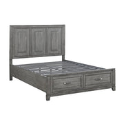 1450-1* (3) Queen Platform Bed with Footboard Storage - 1450-1*