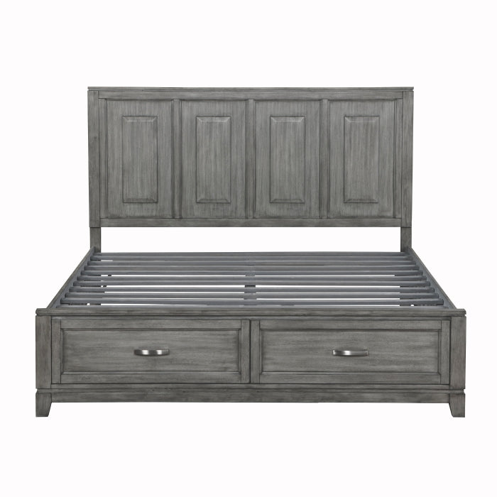 1450K-1EK* (3) Eastern King Platform Bed with Footboard Storage - 1450K-1EK*
