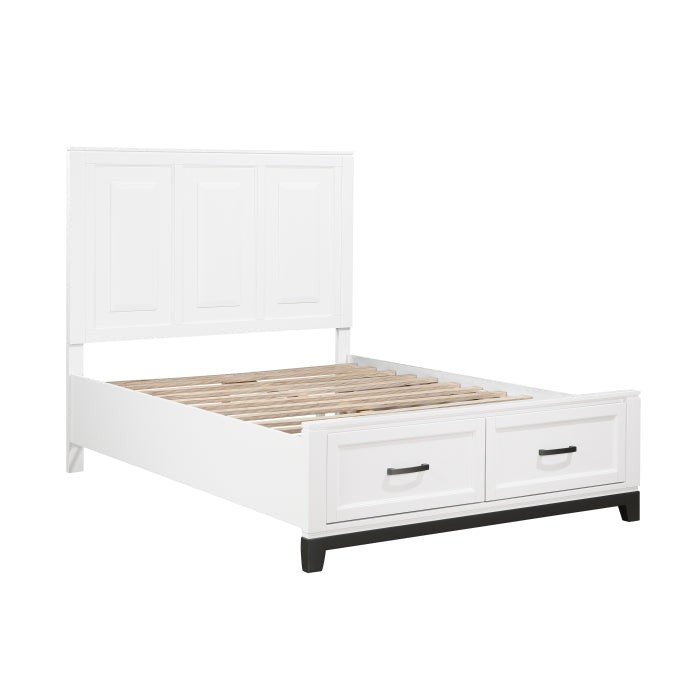1450WHF-1* (3) Full Platform Bed with Footboard Storage - 1450WHF-1*