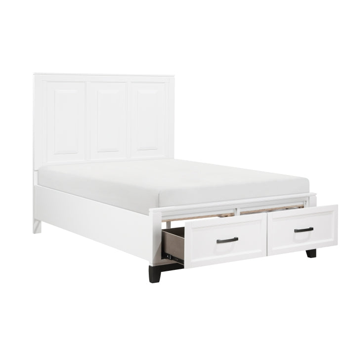 1450WHF-1* (3) Full Platform Bed with Footboard Storage - 1450WHF-1*