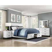 1450WHK-1EK* (3) Eastern King Platform Bed with Footboard Storage - 1450WHK-1EK*