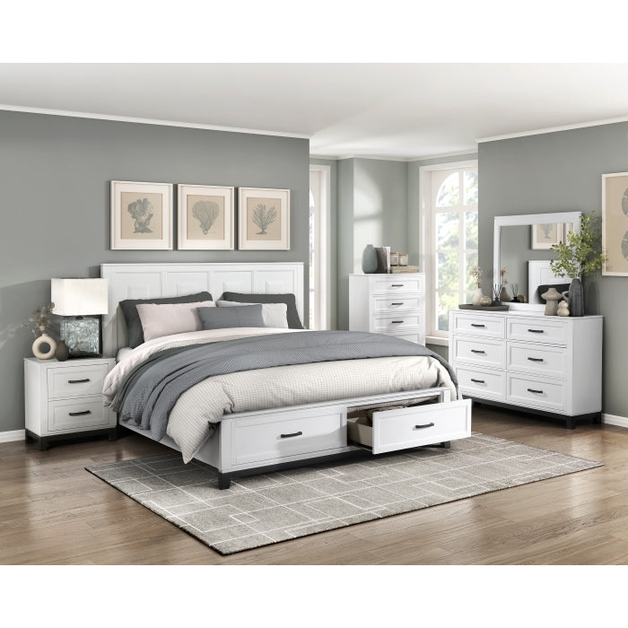 1450WHK-1EK* (3) Eastern King Platform Bed with Footboard Storage - 1450WHK-1EK*