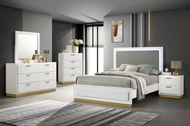 Caraway Panel Bed with LED Lighting