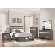 1505-1* (3) Queen Platform Bed with Footboard Storage - 1505-1*