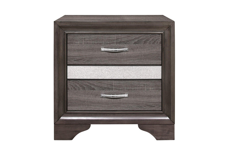 Luster 5 Piece Eastern King Platform Bedroom Set In Gray 1505K-1Ek-5Set | Homelegance