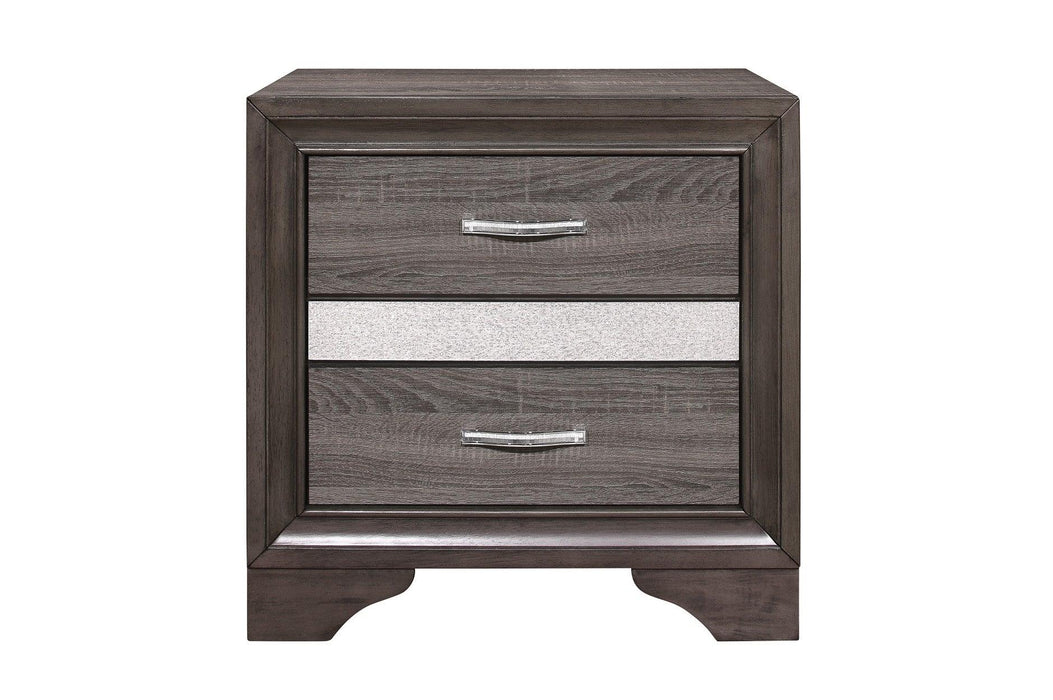 Luster 3 Piece Queen Platform Bedroom Set In Gray 1505-1-3Set | Homelegance