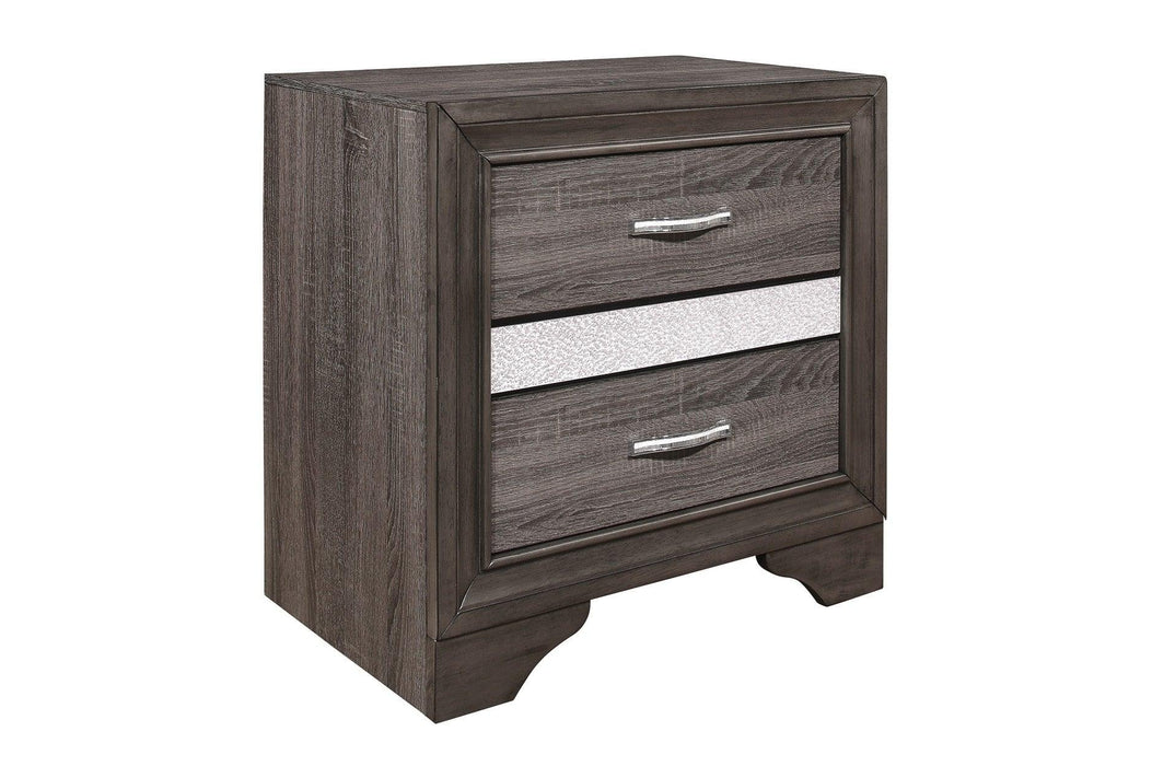 Luster 3 Piece Queen Platform Bedroom Set In Gray 1505-1-3Set | Homelegance