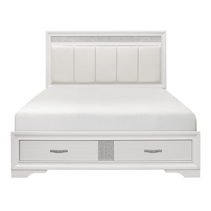 1505W-1* (3) Queen Platform Bed with Footboard Storage - 1505W-1*