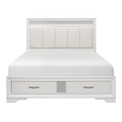 1505W-1* (3) Queen Platform Bed with Footboard Storage - 1505W-1*