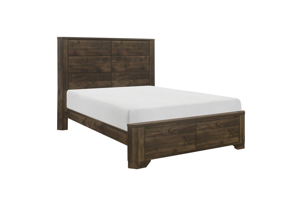 Jocelyn 3 Piece Eastern King Bedroom Set In Rustic Brown 1509K-1Ek-3Set | Homelegance