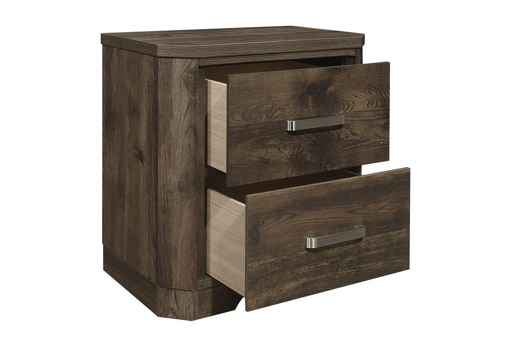 Jocelyn 3 Piece Eastern King Bedroom Set In Rustic Brown 1509K-1Ek-3Set | Homelegance