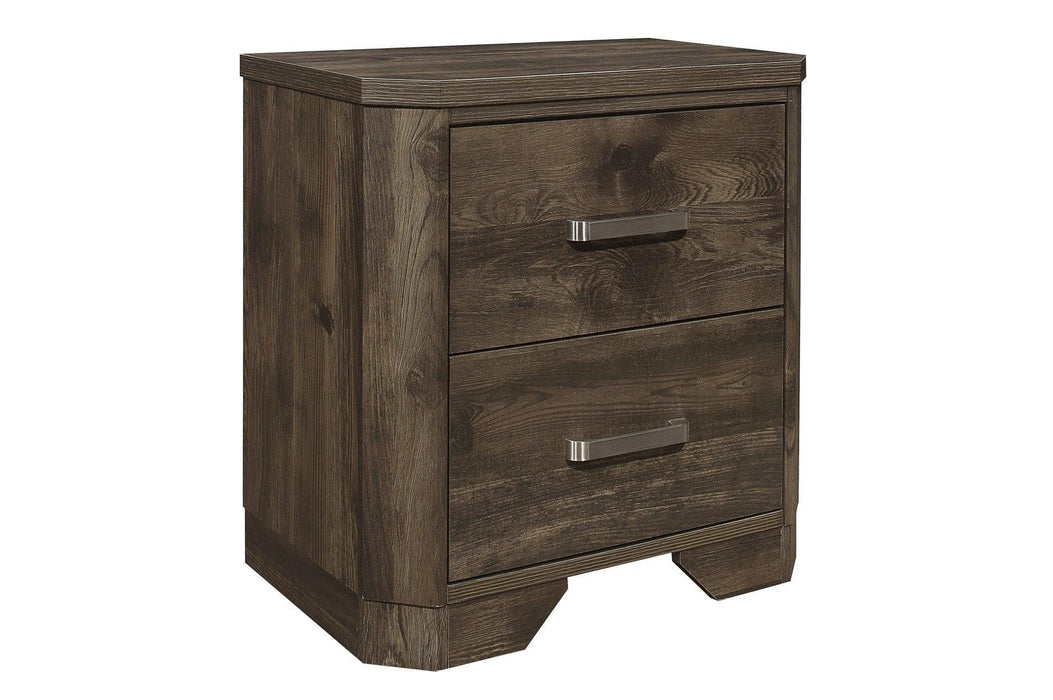 Jocelyn 3 Piece Eastern King Bedroom Set In Rustic Brown 1509K-1Ek-3Set | Homelegance