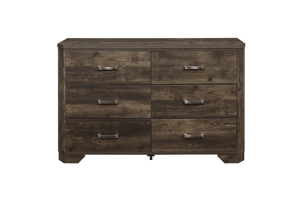 Jocelyn 5 Piece Eastern King Bedroom Set In Rustic Brown 1509K-1Ek-5Set | Homelegance