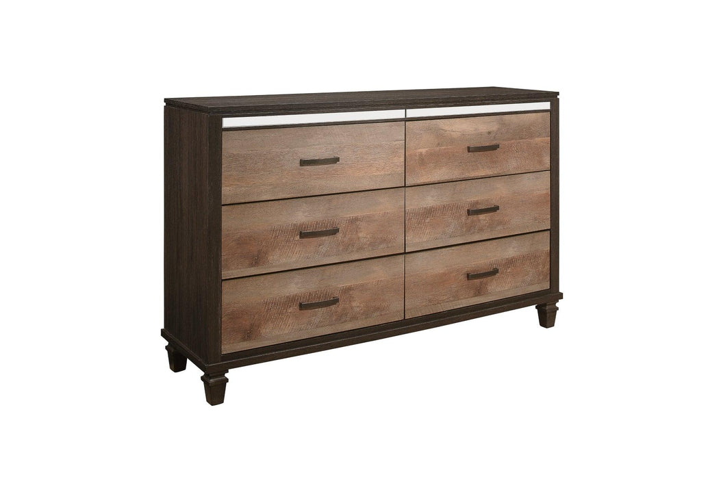 Danridge 6 Piece Eastern King Bedroom Set In Brown 1518K-1Ek-6Set | Homelegance