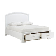 1520WH-1* (3) Queen Platform Bed with Footboard Storage - 1520WH-1*