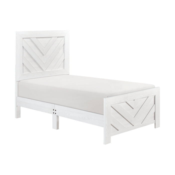 1534NPWHT-1 Twin Bed - 1534NPWHT-1
