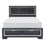 1553K-1EK* (3) Eastern King Platform Bed with Footboard Storage - 1553K-1EK*