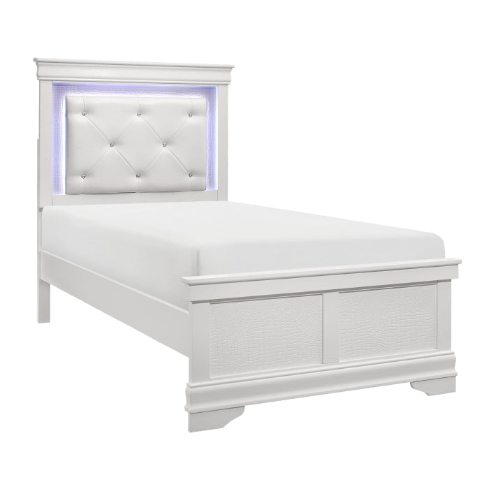 1556WT-1* (2) Twin Bed with LED Lighting - 1556WT-1*