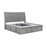 1559DGK-1CK* (4) California King Platform Bed with Storage Footboard and Side Rails - 1559DGK-1CK*