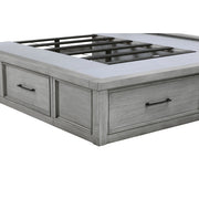 1559DGK-1CK* (4) California King Platform Bed with Storage Footboard and Side Rails - 1559DGK-1CK*