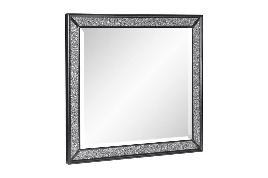 Salon Dresser And Mirror In Pearl Black Metallic 1572Bk-Dm | Homelegance