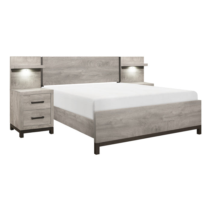 1577-1*WB 5pc Set Queen Wall Bed (QB+2NS+2NS-P) - 1577-1*WB