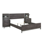 1577DG-1*WB 5pc Set Queen Wall Bed (QB+2NS+2NS-P) - 1577DG-1*WB