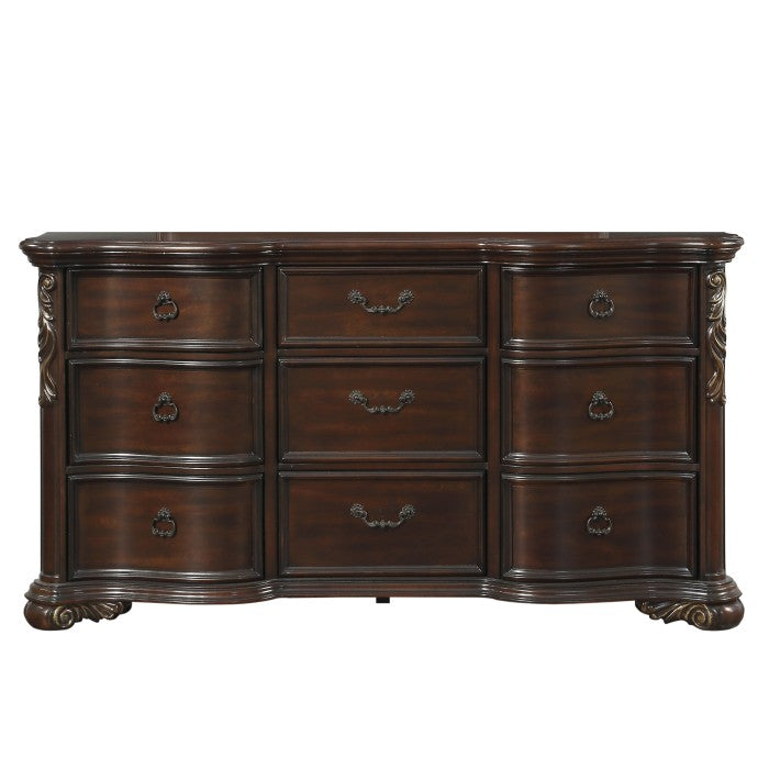Royal Highlands 6 Piece Eastern King Bedroom Set In Rich Cherry 1603K-1Ek-6 | Homelegance
