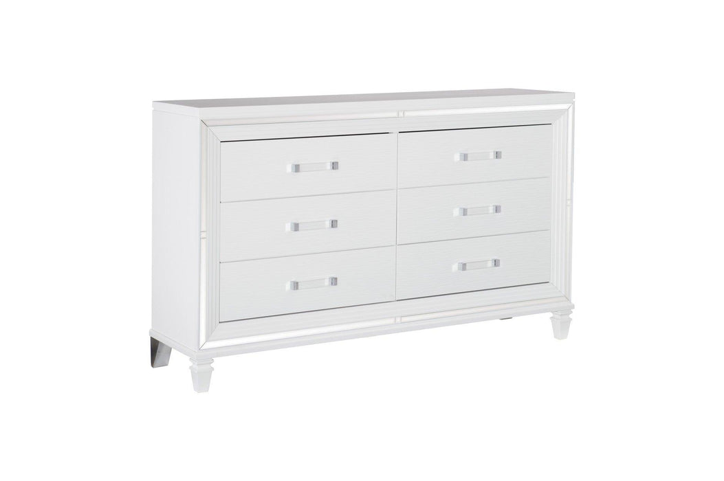 Tamsin 6 Piece Eastern King Platform Bedroom Set In White 1616Wk-1Ek-6Set | Homelegance