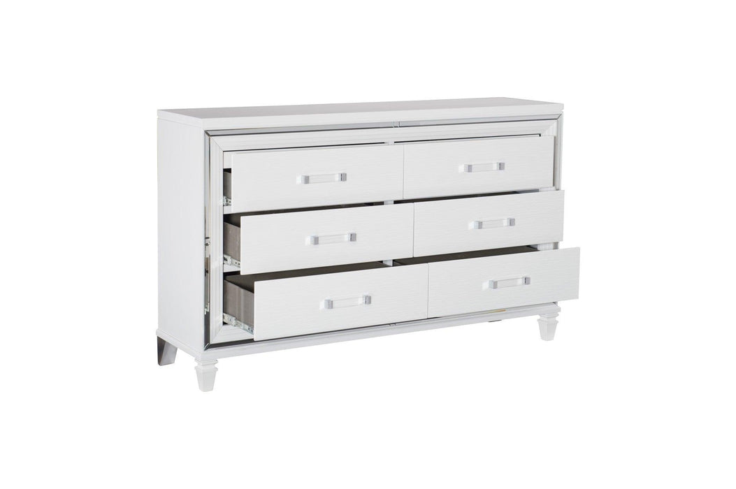 Tamsin 6 Piece Queen Platform Bedroom Set In White 1616W-1-6Set | Homelegance