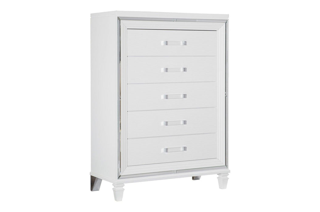 Tamsin 6 Piece Queen Platform Bedroom Set In White 1616W-1-6Set | Homelegance