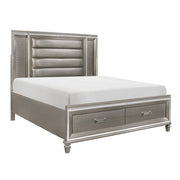 1616K-1CK* (3)California King Platform Bed with Footboard Storage, LED Lighting - 1616K-1CK*