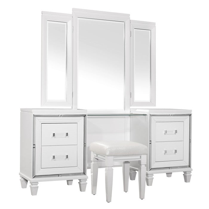 1616W-15* (3) Dressing Table with Mirror - 1616W-15*