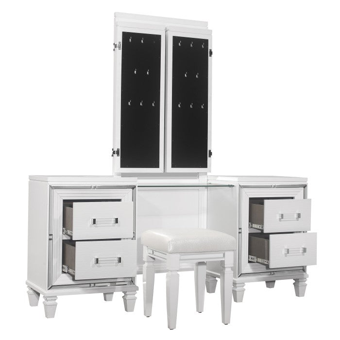 1616W-15* (3) Dressing Table with Mirror - 1616W-15*