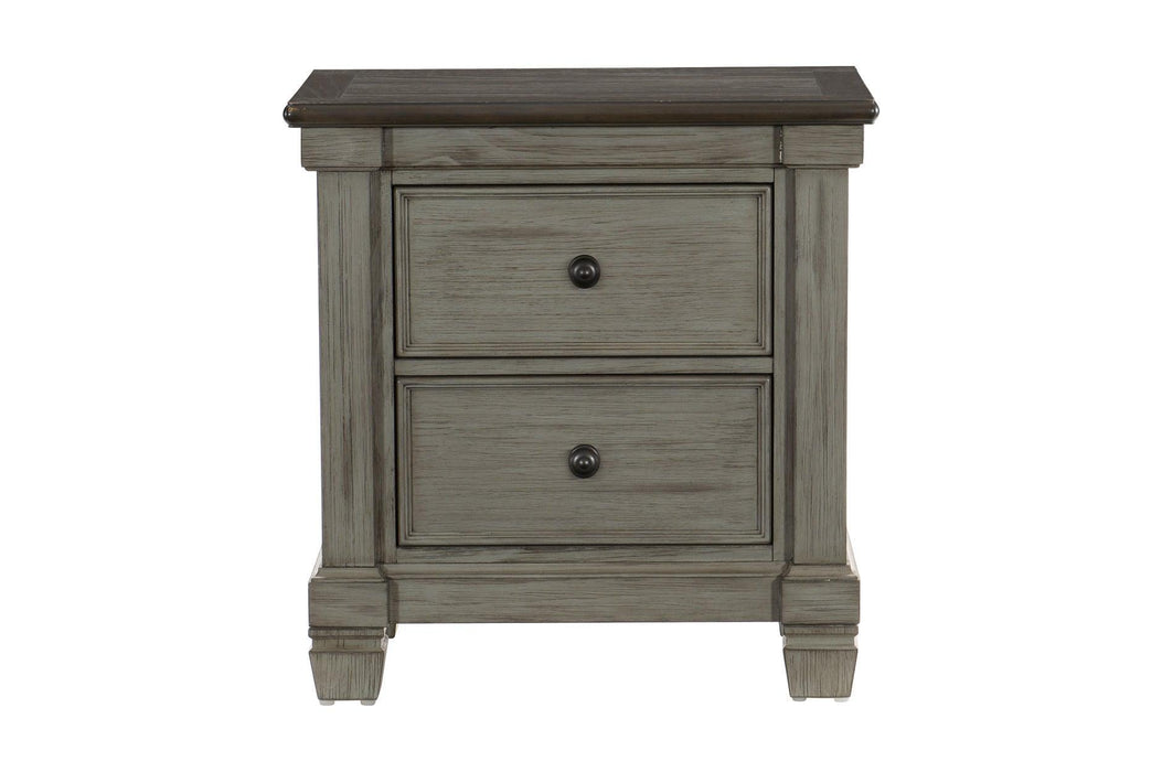Weaver 5 Piece Queen Bedroom Set In Antique Gray 1626Gy-1-5Set | Homelegance