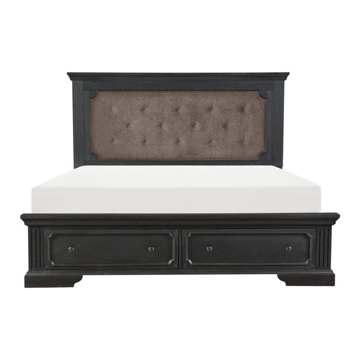 1647-1* (3)Queen Platform Bed with Footboard Storage - 1647-1*