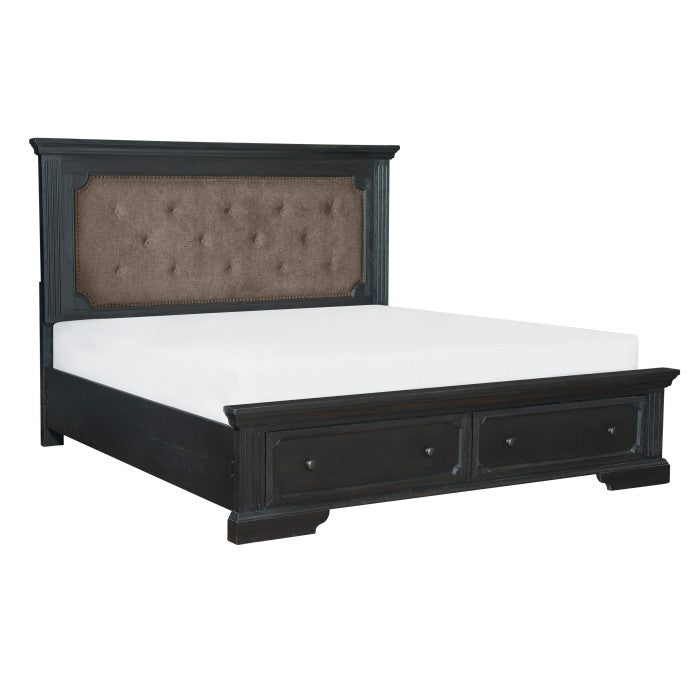 1647-1* (3)Queen Platform Bed with Footboard Storage - 1647-1*