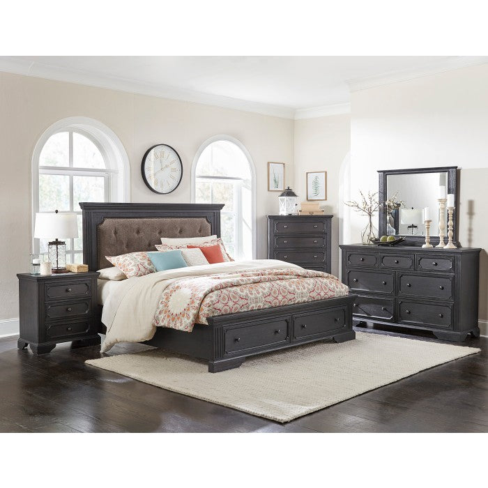 1647-1* (3)Queen Platform Bed with Footboard Storage - 1647-1*