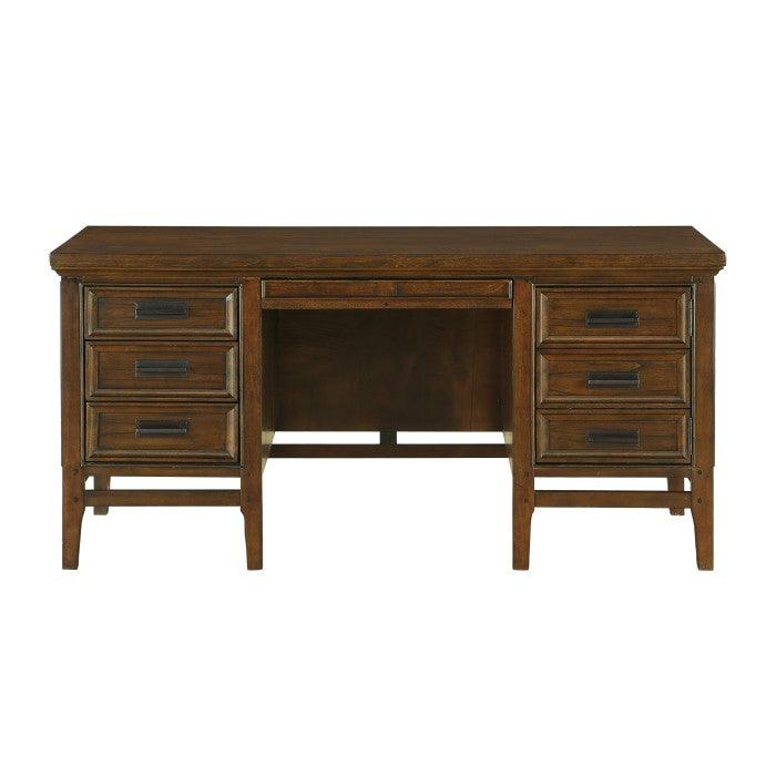 Frazier Park Executive Desk In Brown Cherry 1649-17 | Homelegance
