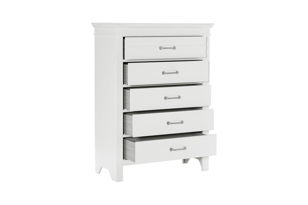 Blaire Farm 6 Piece Eastern King Bedroom Set In White 1675Wk-1Ek-6Set | Homelegance