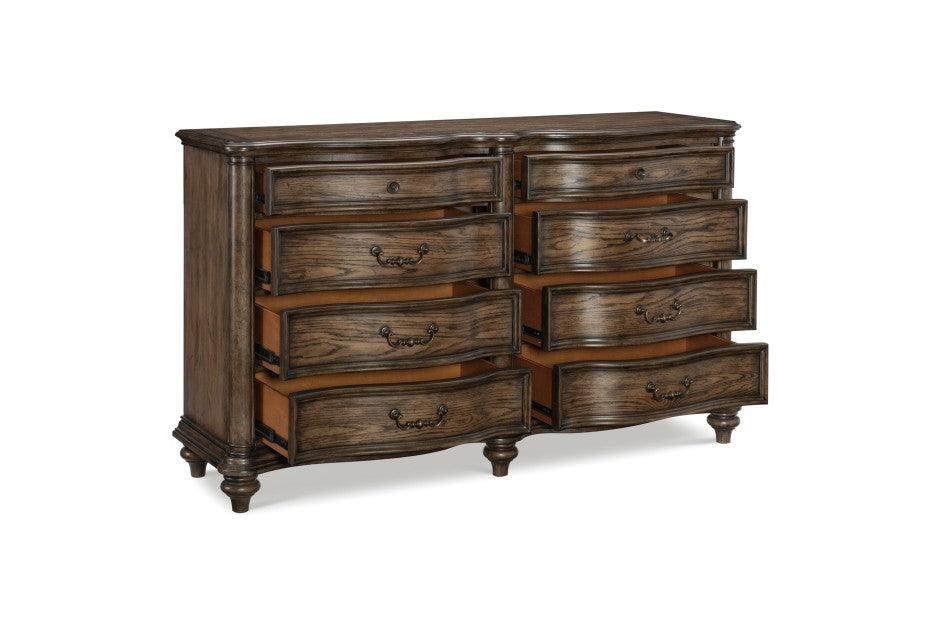Heath Court Dresser In Brown Oak 1682-D | Homelegance
