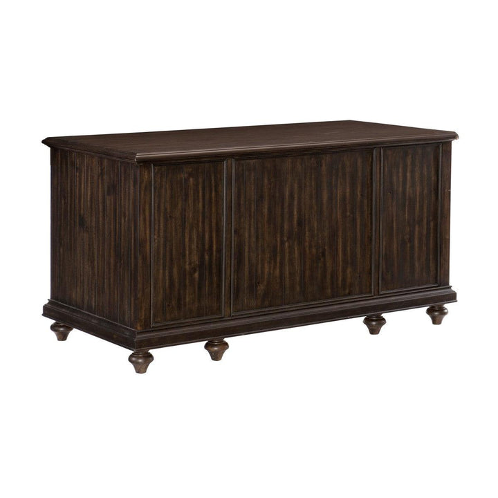 Cardano Executive Desk In Driftwood Charcoal 1689-17 | Homelegance