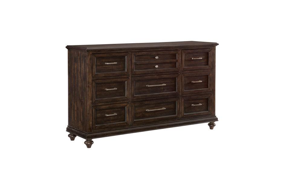 Logandale Dresser And Mirror In Charcoal 1689P-5-6N | Homelegance