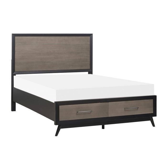 Raku 6 Piece Eastern King Platform Bedroom Set With Footboard Storage 1711Knc-1Ek-6 | Homelegance