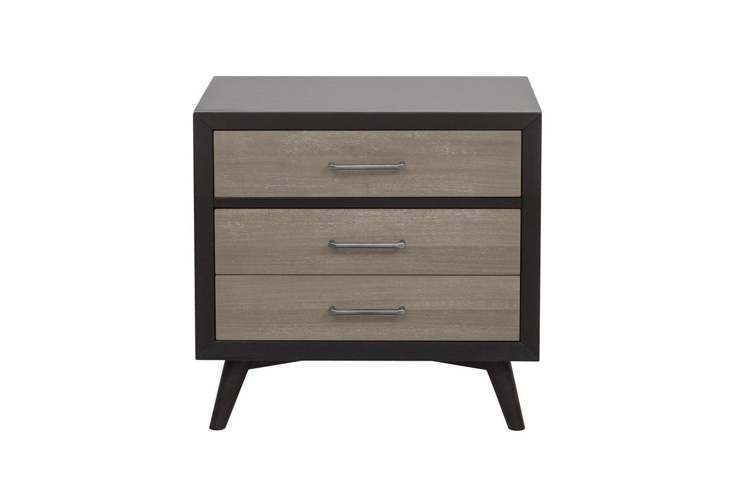 Raku 3 Piece Eastern King Platform Bedroom Set In Gray And Black 1711K-1Ek-3Set | Homelegance